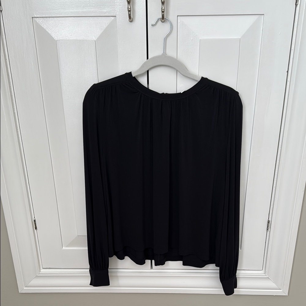 Elegant Elizabeth and James Black Women's Top